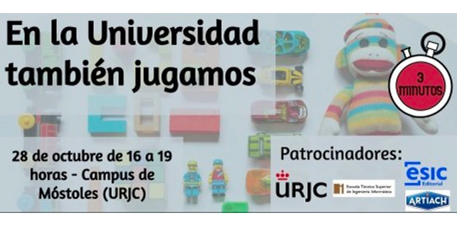 La Escuela Técnica Superior de Ingeniería Informática de la URCJ patrocina el seminario «En la Universidad también jugamos»