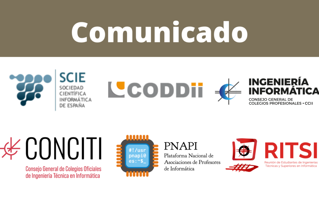 Comunicado sobre la Informática en los nuevos currículos derivados de la LOMLOE