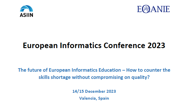 Últimos días para inscribirse en la Conferencia paneuropea de Informática que se celebra en Valencia 14-15 de diciembre