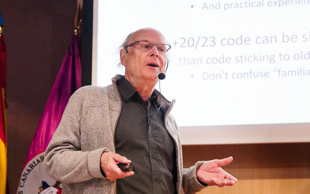 Bjarne Stroustrup, creador de C++, destaca en la ULL su papel invisible pero esencial en la tecnología moderna