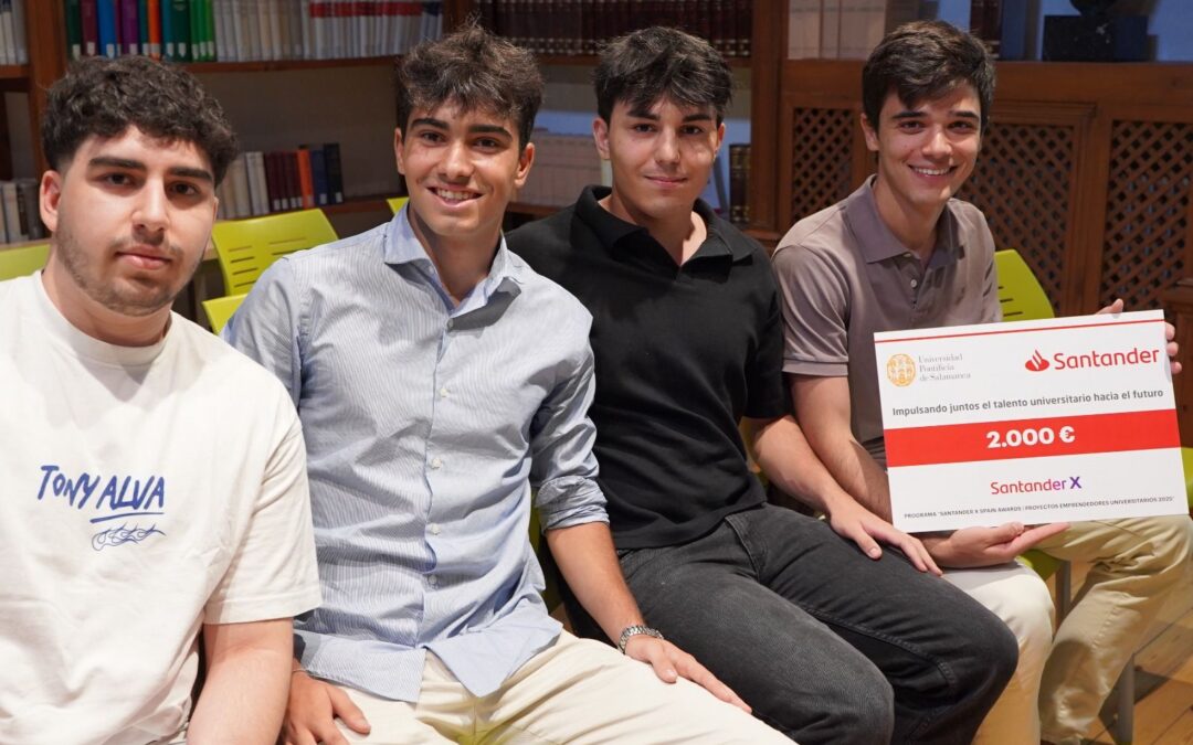 Dos estudiantes de Ingeniería Informática, creadores de uno de los dos proyectos ganadores del ‘UPSA-Santander X’